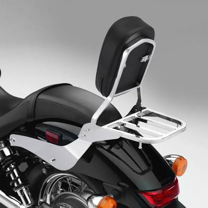 SLMOTO Backrest Sissy Bar Back Rest Luggage Rack Fit for Suzuki Intruder/Volusia VL800 2001-2011 Boulevard C50 2005-2011 Black - color: Fit for Suzuki Intruder