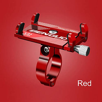 Aluminum Motorcycle Bike Bicycle Holder Mount Handlebar for Cell Phone GPS US (Red) - color: Red