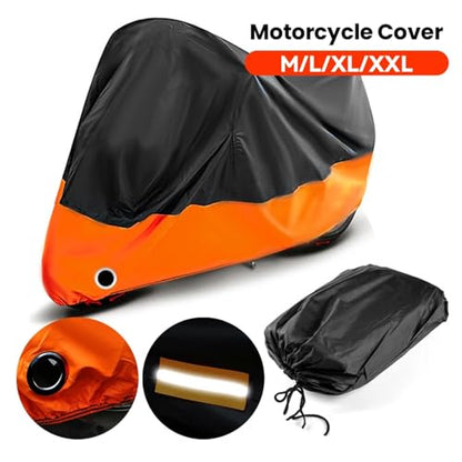UV Protective Cover Coat Waterproof Dustproof Bike Scooter Rain Motors Dust Protector for All Season(Medium) - color: Medium