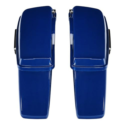 HR3 Bright Billiard Blue Hard Saddlebags Compatible with 2023 Road King Special FLHRXS Fit for 2014-2023 Harley Touring Road King Road Glide Street Glide Electra Glide - color: Bright Billiard Blue