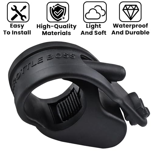 2 Pack Motorcycle Electrombile Throttle Assist Cruise Control Grip Throttle Clamp Handlebar Rocker Rest Accelerator Assistant for Bicycles Motorcycles