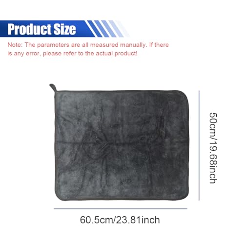 Microfiber Car Drying Towel, 19" x 23" Ultra Absorbent Cleaning Cloth with Twisted-Loop Design - Microfiber Towel for Car Detailing/Household, Without Streaks or Scratches (2PCS) - size: 2PCS