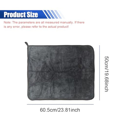 Microfiber Car Drying Towel, 19" x 23" Ultra Absorbent Cleaning Cloth with Twisted-Loop Design - Microfiber Towel for Car Detailing/Household, Without Streaks or Scratches (2PCS) - size: 2PCS
