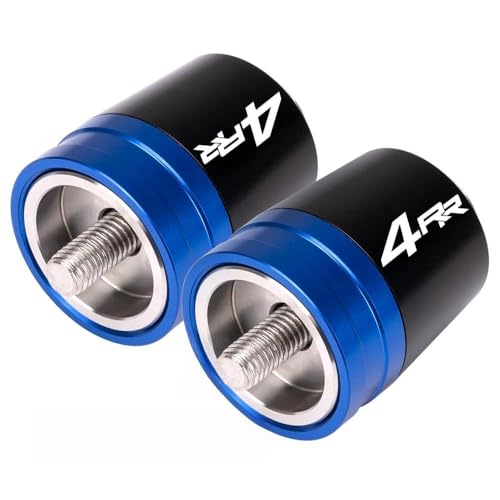 Motorcycle Handlebar End Weights For Ninja ZX-4RR 2023-2025 Heavy Duty Stainless Steel & Aluminum Bar Ends with Vibration Dampers Universal 8mm Fit Accessories (Blue) - color: Blue