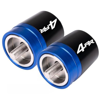 Motorcycle Handlebar End Weights For Ninja ZX-4RR 2023-2025 Heavy Duty Stainless Steel & Aluminum Bar Ends with Vibration Dampers Universal 8mm Fit Accessories (Blue) - color: Blue