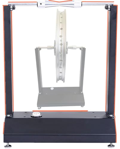SUNROAD Motorcycle Wheel Balancer Stand, Precision Static Tire & Rim Balancing Truing Stand for Garage Workshop, Heavy Duty Steel, Black