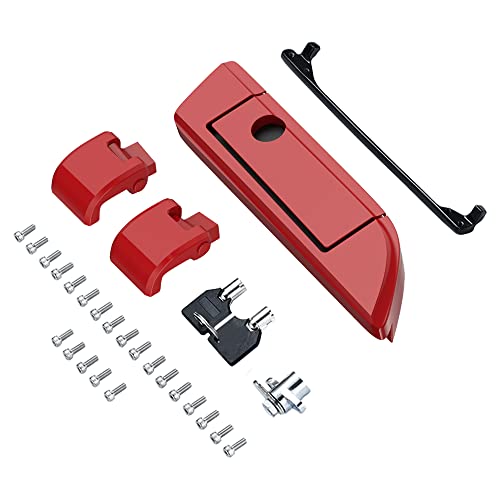 Moto Onfire Billiard Red Tour Trunk Luggage Latches Hinges Fit for AB Harley Touring Razor Chopped King Tour Trunk Luggage - color: Billiard Red