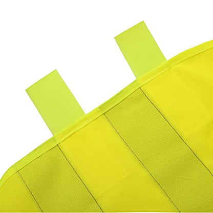 Hi Vis Kids Safety Vest| Lightweight,Adjustable & Comfy |Toddler Safety Vest,Reflective Vest Kids,toddler construction vest for Cycling & Running XS/Y1 - color: Yellow, size: X-Small