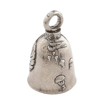 Guardian Bell Airborne Good Luck Bell w/Keyring & Black Velvet Gift Bag | Motorcycle Bell | Lead-Free Pewter | Good Luck Gift to Friends & Family | Bike Bell | Made in USA - color: Airborne