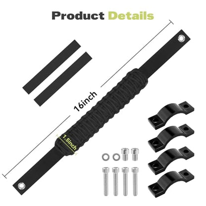 JERBOR ATV Grab Strap Universal for 0.75-1.37 Inch Handelbar for Kids Fit for Sportsman Can Am Outlander Foreman Motocycle Bike ATV