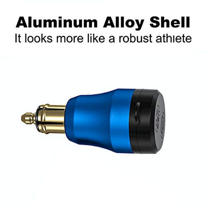 iMESTOU Aluminum 30W Power Delivery DIN Power Plug Charger to USB C and Quick Charge USB 3.0 Motorcycle DIN Adapter Waterproof Fits for Hella 12V-24V DIN Socket/BMW Ducati Triumph - color: blue