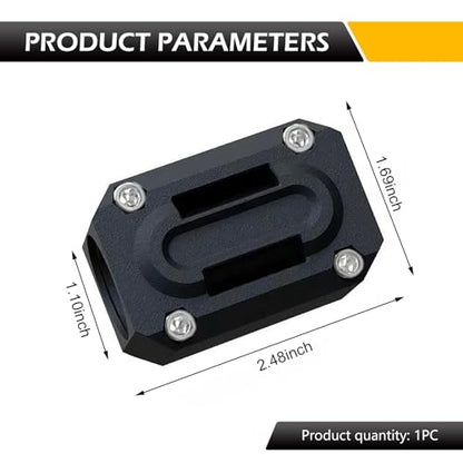 2 PCS Motorcycle Engine Guard Bumper Protection Block, Crash Bar Decor Slider, Anti-Scratch Drop Frame Guard, Universal for 22mm/25mm/28mm Diameter Engine Bar (Black)