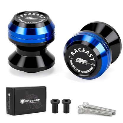 M6 Swing Arm Spool Sliders Universal CNC 6MM Rear Swingarm Sliders Stand Compatible With R7 YZF R1 R3 R6 R6S YZF600R FZ1 FZ6 FZ6R FZ8 FJ09 FZ09 FZ10 MT09 MT10 (Blue - M6) - color: Blue - M6