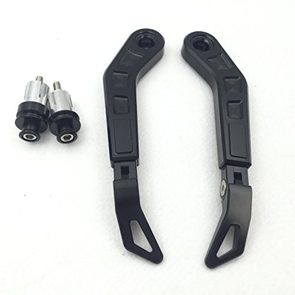 XKH- Motorcycle Adjustable Length Angle Black CNC 7/8" (22mm) Protector Proguard Pro Brake Clutch Levers Protect Guard Compatible with GSX GSXR RM DR Ninja ZX ZZR KTM SXR