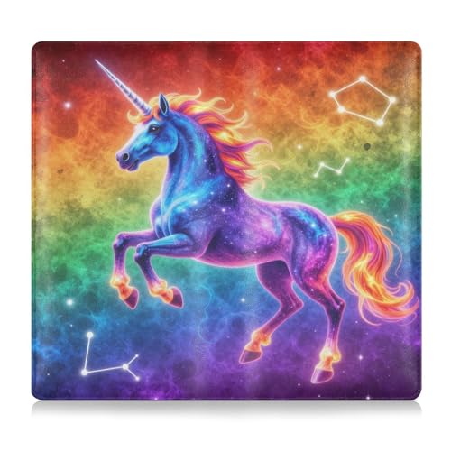 GuoChe Pu Leather Registration and Insurance Card Holder Men Women Document Wallet for any Car, Truck, Motorcycle, Trailer or Boat unicorns Vintage Rainbow - color: 20