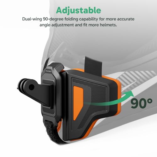 AKASO Motorcycle Helmet Chin Strap Mount for GoPro Hero 13 12 11 10 9, EK7000/EK7000 Pro, Brave 4/4 Pro, Brave 7/7 LE, V50 X, V50 Elite, DJI Osmo Action Cameras