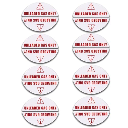 8 Pairs of Unleaded Gas Only Stickers for Car Van Truck Vehicle Boat Oil Tank Fuel Filler Cap Lid Cover Weatherproof Adhesive Decals - color: Unleaded Gas Only (8 Pair)