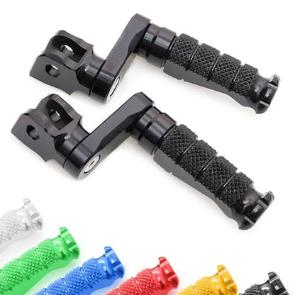 MCMOTOPARTS R-FIGHT Black Front Footpegs 1.5 inch Extended Foot Pegs Compatible with ER-6F 2006-2008 06 07 08 - color: Black, size: 1.5 inch Extension (40mm)