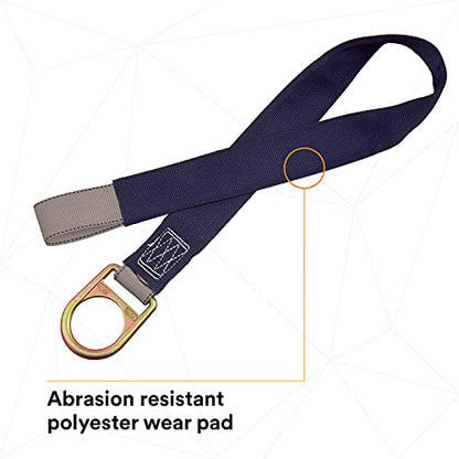3M DBI-SALA 2100050 Concrete Anchor Strap with D-ring at one end, web loop at other end, 42 inch, Blue/Grey