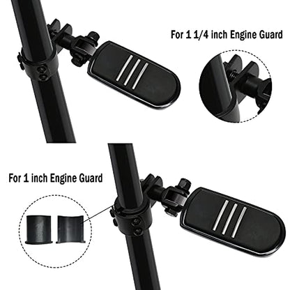 Motorcycle Highway Footpegs Clamp Engine Guard Footpegs Mounts Adapter Fit for Harley Yamaha Suzuki Kawasaki 25mm 32mm 34mm (Black) - color: Mounting Brackets# Black