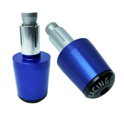 Motorcycle Bar Ends Plug, Blue Handle Bar End Slider 7/8" 22mm CNC Aluminum Handlebar Grip End Weight Caps Replacement for Ninja 400 500 650 Z900 Z650 CBR600RR CBR1000RR GSXR600 GSXR750 - color: Blue