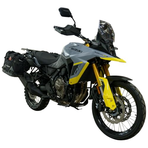 TUSK Pannier Racks Pilot Pannier Bags Black/Grey for Suzuki V-Strom 800DE 2023-2024