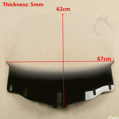 Green-L Motorcycle PMMA Clear Windshield Windscreen Fit for Honda Goldwing GL1800 2001-2017 - color: Style B