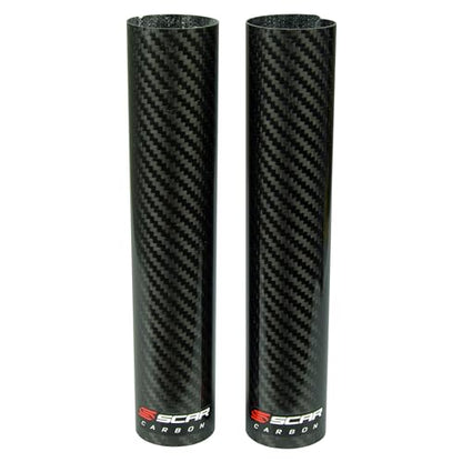 SCAR Carbon Fiber Lower Fork Wraps Compatible with KTM 85 SX GASGAS MC 85 Husqvarna TC 85 Yamaha YZ 85 YZ85 Suzuki RM 85 Kawasaki KX 85 - size: 220mm / 45mm
