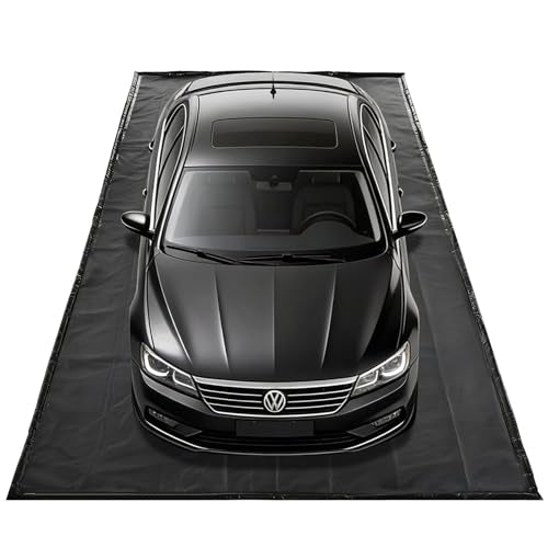8'6" X 20' Garage Floor Mats for Under Car, Waterproof Garage Floor Containment Mat, Oil-Proof Car Mat for Garage Floor, Non-Slip Design, Car Garage Floor Mats Fits Mpv, Large Suvs, Pickup Truck