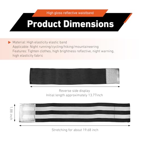 4 PCS High Visibility Reflective Bike Pant Clips, Elastic Universal Cycling Wrist Ankle Leg Straps, Night Safety Bicycle Trouser Cuff Clips for Road Mountain Bike Riding - color: Black