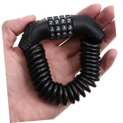 2pcs Portable Anti-Theft Steel Wire Cable Lock Combination Lock for Bikes Helmets and Motorcycles Lightweight and Versatile Security for Outdoor Riding