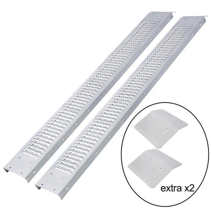 Loading Ramps, 960lbs Capacity Loading Ramps for Pickup Trucks, Steel Motorcycle Ramp, Dirt Bike Ramp for Truck, Lawn Mower, Snowblower, ATV, Quad, Pack of 2,with 4pcs Pedal (77" L) - size: 77" L