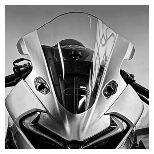 Motorcycle Windshield Windscreen for 675SR-R 675SR R, Motorcycle Windshield Accessories Front Spoiler Wind Deflectors - color: Silver transparen A