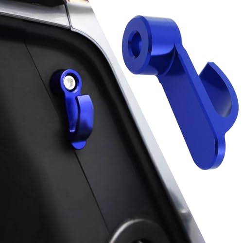 2Pcs Motorcycle Handlebar Hook CNC Aluminium Helmet Hook Suitable for Motorcycle Helmets Gloves Cups(Blue) - color: Blue