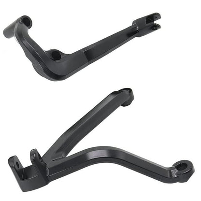 Motorcycle Black Rear Passenger Foot Pegs Rests Pedal w/Mount Heat Shield Deflector Cover For Harley Sportster S 1250 RH1250 RH 1250 2021-later