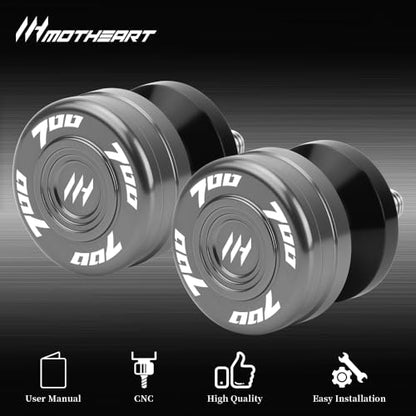 Motorcycle Swingarm Spools Slider -M6 For Tenere 700 (T7) (XTZ700) 2019-2025 CNC Aluminum Paddock Stand Bobbins Protects Rear Swingarm tenere 700 (t7) Accessories (Gray) - color: Gray