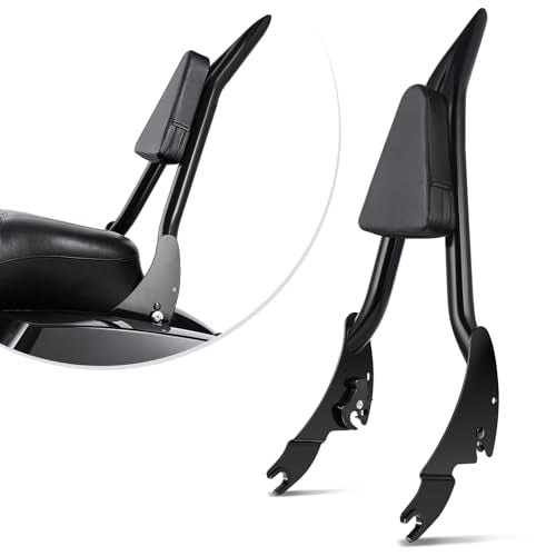 Amazicha Backrest Sissy Bar, Integrated Passenger Sissy Bar, Quick Release Detachable Backrest Fit for Harley Davidson Touring Road King Road Glide Street Glide Electra Glide 2009-2024, Black (28inch) - size: 28inch
