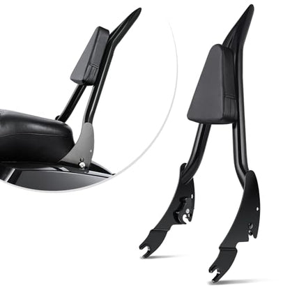 Amazicha Backrest Sissy Bar, Integrated Passenger Sissy Bar, Quick Release Detachable Backrest Fit for Harley Davidson Touring Road King Road Glide Street Glide Electra Glide 2009-2024, Black (28inch) - size: 28inch