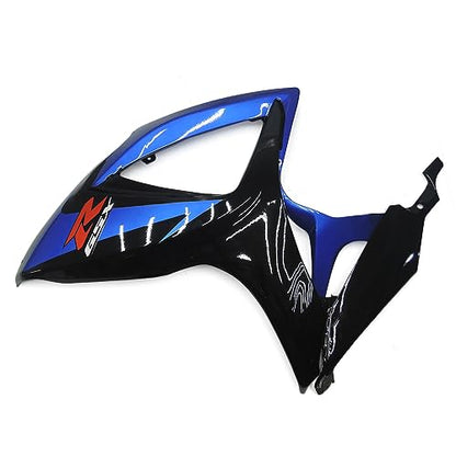 FLPRO Motorcycle Fairings Kit Compatible for Suzuki 06 07 GSXR600 GSXR750 K6 2006 2007 GSX-R600 GSX-R750 Fairing Kit ABS Plastic Injection Bodywork Gloss Blue Black Cowlings - color: Glossy Blue Black-1