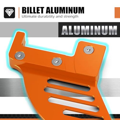 NICECNC Orange Rear Brake Disc Shield Protector Compatible with KTM 125-530 XCW/XCF-W/EXC/EXC-F/SX/SXF/XC/XCF/6 Days/TPI 2004-2022 See Fitment - color: Orange