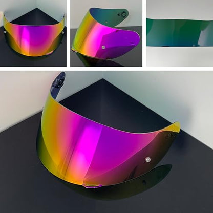 902 Helmet Visor Replacement,Motorcycle Helmet Face Shield for ILM 902,902L,902BT (Revo Pink Gold-Day Use Only) - color: Revo Pink Gold-day Use Only