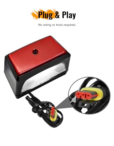 LED License Plate Light for Can-Am Spyder F3 All Models 2015-2024, LED Rear Fender Signal Light Kit for Can-Am Spyder F3, RS ST 2013-2024 Accessories, Replace for #710003348