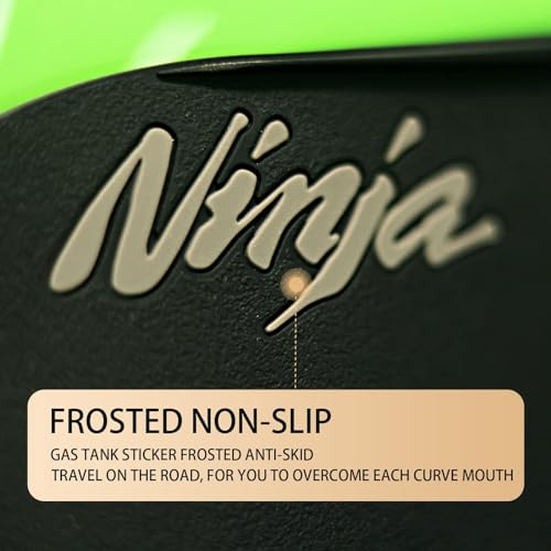 NIGHT CAT Compatible Ninja 400 Ninja 500 Motorcycle Fuel Tank Pad Kit Side Fuel Knee Guard Sticker Fuel Tank Protector（Tank Side Traction Pad) - color: Tank Side Traction Pad