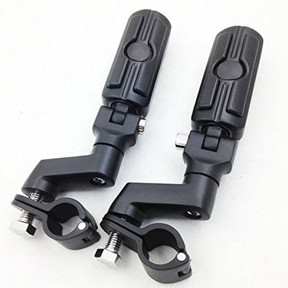 XKMT-Front Rider 1.5" 1 1/2" Highway Radical Skull Foot Peg Clamps Compatible With TRIUMPH ROCKET 3 2300cc Motorcycle [B012FGV8UC]