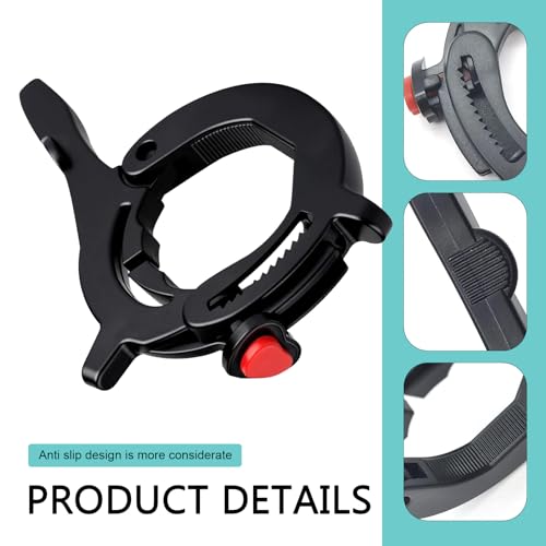 Motorcycle Throttle Cruise Control, Adjustable One-Click Throttle Lock Assist, Universal 1.18–1.57 Inch Cruise Control Accessory for Most Motorcycles (Black)