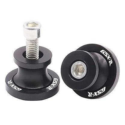 Motorcycle Swing Arm Sliders Spools 2pcs 8MM CNC Swing Arm Stand Screw for Suzuki GSXR 125 250 300 600 750 1000 Black - color: Black M8