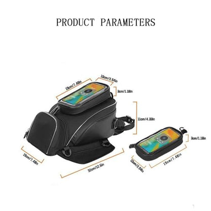 Motorcycle Tank Bag for Harley-Davidson Nightster™ 2022-2024, Watertight Anti-Slip Motorcycle Storage Bag with Touch Screen Phone Window Strap