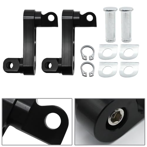 Adjustable Footpegs Highway Pegs Male Mount Foot Peg Clamp Support Extensions Bracket Replacement for Harley Davidson Sportster Dyna Softail Touring Road King Street Glide Road Glide Black