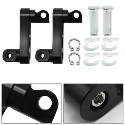 Adjustable Footpegs Highway Pegs Male Mount Foot Peg Clamp Support Extensions Bracket Replacement for Harley Davidson Sportster Dyna Softail Touring Road King Street Glide Road Glide Black