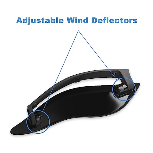 WATERWICH Fairing Air Deflectors Side Wing Windshield Compatible with Harley Davidson Electra Street Glide 2014 2015 2016 2017 2018 2019 2020 2022 2023 2024